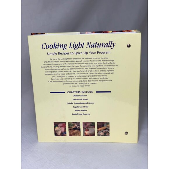 Vintage "Cooking Light Naturally" Recipe Book - LA Weight Loss Centers Healthy - Picture 3 of 8